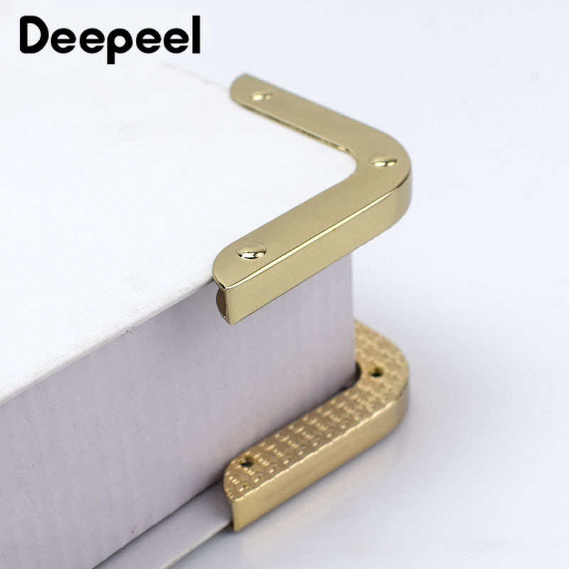 4/10 gab Deepeel 40 mm somas stūris ar skrūvējamu dekorēšanas aparatūras piederumi rokassomas malu aizsardzībai, metāla āķa sprādze BF215