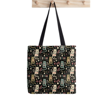 Pirkėjos Clara's Nutcracker baleto spausdintas krepšys, moteriškas Harajuku pirkėjo rankinė mergina Pečių pirkinių krepšys Lady Canvas Bag