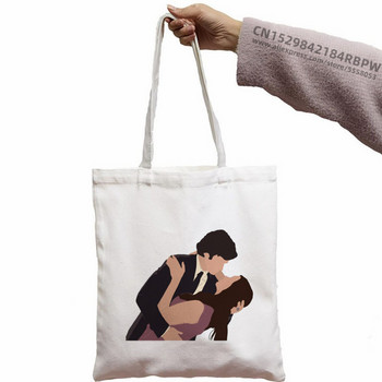 The Vampire Diaries Funny Shopping Bag Graphic Tote Harajuku Γυναικεία πάνινη τσάντα ώμου Γυναικεία Ulzzang Eco Large-Capacity