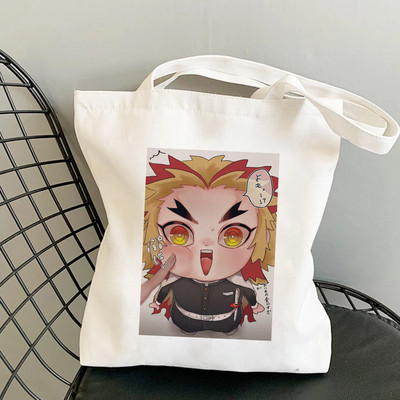 Shopper Torbe za kupnju Anime Demon Slayer Eko Sklopiva ručna torba za svakodnevnu upotrebu Torba velikog kapaciteta Ručne torbe Harajuku Torbe za rame