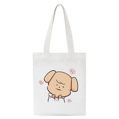 Geantă de cumpărături Drăguț Panda Leneș Print Femei Geantă de cumpărături ocazională din pânză Geantă de tote Geantă de umăr ecologică de mare capacitate Geantă de mână