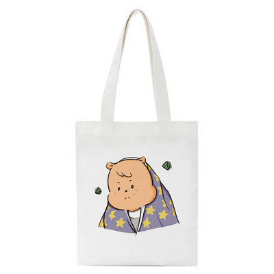 Geantă de cumpărături Drăguț Panda Leneș Print Femei Geantă de cumpărături ocazională din pânză Geantă de tote Geantă de umăr ecologică de mare capacitate Geantă de mână