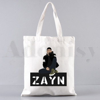 Zayn Malik Κανείς δεν ακούει Harajuku Γραφικές τσάντες Τσάντες ώμου Casual Shopping Girls Handbag Γυναικεία Κομψή τσάντα από καμβά