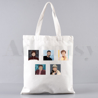 Zayn Malik Keegi ei kuula Harajuku Graafilised käekotid Õlakotid Vabaaja ostlemine Tüdrukute Käekott Naiste Elegantne lõuendist kott