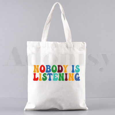 Zayn Malik Keegi ei kuula Harajuku Graafilised käekotid Õlakotid Vabaaja ostlemine Tüdrukute Käekott Naiste Elegantne lõuendist kott