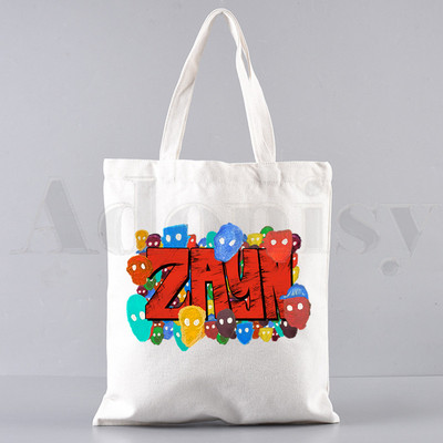 Zayn Malik Keegi ei kuula Harajuku Graafilised käekotid Õlakotid Vabaaja ostlemine Tüdrukute Käekott Naiste Elegantne lõuendist kott