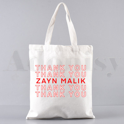 Zayn Malik Keegi ei kuula Harajuku Graafilised käekotid Õlakotid Vabaaja ostlemine Tüdrukute Käekott Naiste Elegantne lõuendist kott