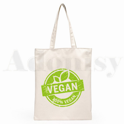Friends Not Food Veganska grafika Hipster crtani print Torbe za kupnju Djevojačke modne ležerne torbe za ruke