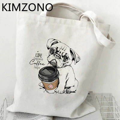 Mops torba za kupnju bolsas de tela bolsa višekratna platnena torba za namirnice bolso torba tote sac cabas shoping ecobag cabas