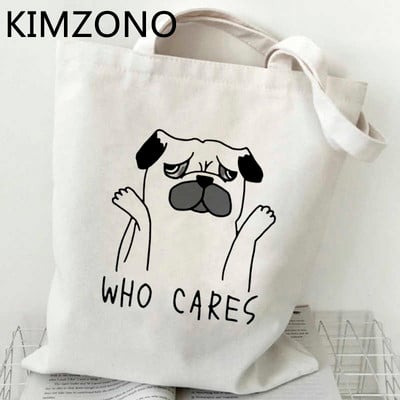 Mops torba za kupnju bolsas de tela bolsa višekratna platnena torba za namirnice bolso torba tote sac cabas shoping ecobag cabas