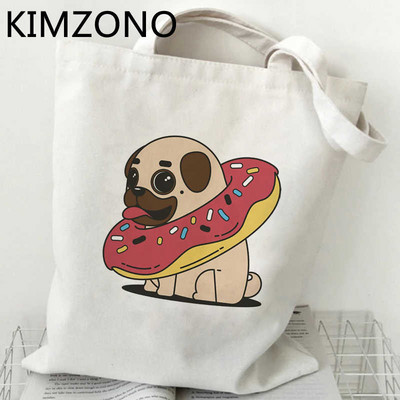 Mops torba za kupnju bolsas de tela bolsa višekratna platnena torba za namirnice bolso torba tote sac cabas shoping ecobag cabas