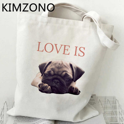 Mops torba za kupnju bolsas de tela bolsa višekratna platnena torba za namirnice bolso torba tote sac cabas shoping ecobag cabas