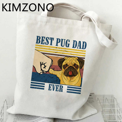 Mops torba za kupnju bolsas de tela bolsa višekratna platnena torba za namirnice bolso torba tote sac cabas shoping ecobag cabas