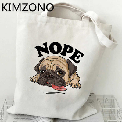Mops torba za kupnju bolsas de tela bolsa višekratna platnena torba za namirnice bolso torba tote sac cabas shoping ecobag cabas