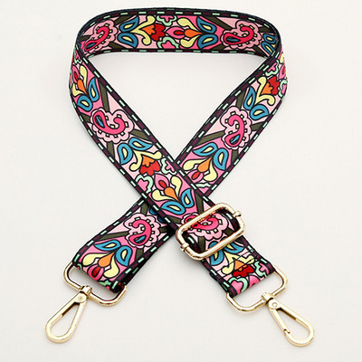 Nailono diržo rankinės dirželiai Rainbow Obag Priedai Reguliuojamas platus dirželis moterims per petį Messenger krepšiai Obago rankenos rankinės dirželis