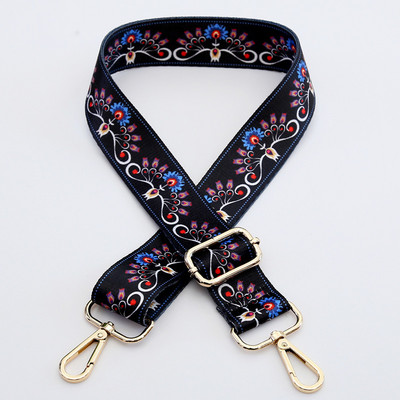 Nailono diržo rankinės dirželiai Rainbow Obag Priedai Reguliuojamas platus dirželis moterims per petį Messenger krepšiai Obago rankenos rankinės dirželis