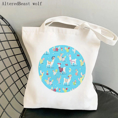 Női vásárlótáska sárga citrom Nyomtatott Kawaii táska Harajuku Bevásárlóvászon Shopper Bag lány kézitáska Vállas női táska