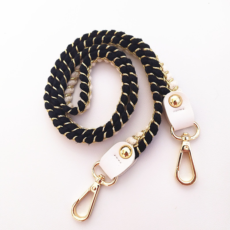 80-120 cm medvilninės virvutės austas krepšio dirželis Crossbody krepšiams Moteriškos rankinės Krepšys Grandininiai krepšiai Priedai