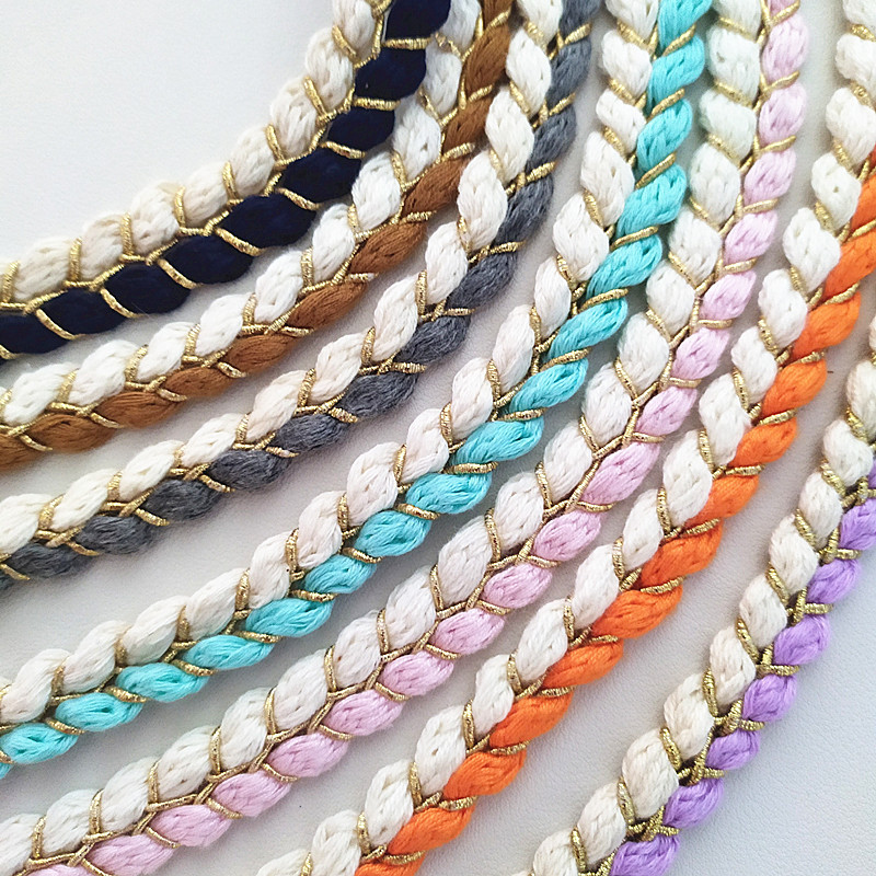 80-120 cm medvilninės virvutės austas krepšio dirželis Crossbody krepšiams Moteriškos rankinės Krepšys Grandininiai krepšiai Priedai