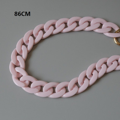 Divat női táska tartozékok fehér piros lila zöld cukorka akril gyanta lánc Szép pántos női váll aranyos kuplunglánc