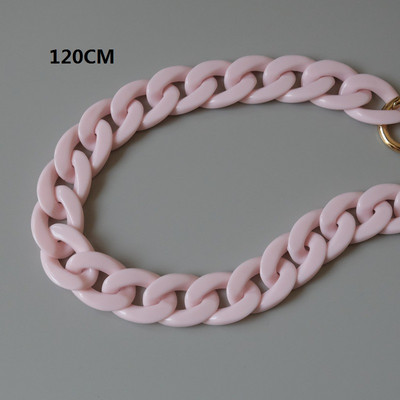 Divat női táska tartozékok fehér piros lila zöld cukorka akril gyanta lánc Szép pántos női váll aranyos kuplunglánc