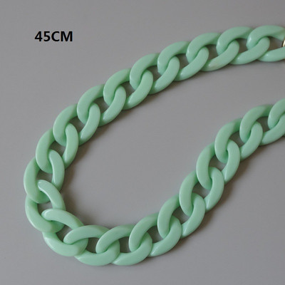 Divat női táska tartozékok fehér piros lila zöld cukorka akril gyanta lánc Szép pántos női váll aranyos kuplunglánc