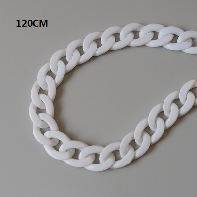 Divat női táska tartozékok fehér piros lila zöld cukorka akril gyanta lánc Szép pántos női váll aranyos kuplunglánc