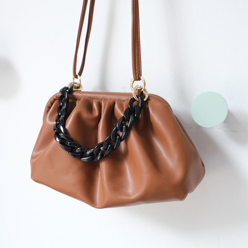 Divat női táska tartozékok fehér piros lila zöld cukorka akril gyanta lánc Szép pántos női váll aranyos kuplunglánc