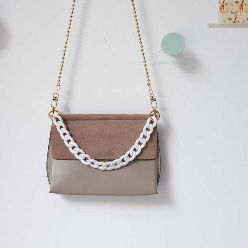 Divat női táska tartozékok fehér piros lila zöld cukorka akril gyanta lánc Szép pántos női váll aranyos kuplunglánc