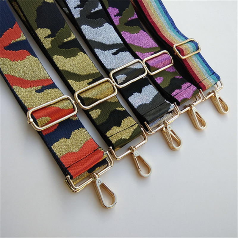 Modne žene Djevojke Metalik kamuflažna široka torba za naramenicu Zamjenska torba Remen Torbica u stilu gitare Torbica Trake za nošenje preko tijela