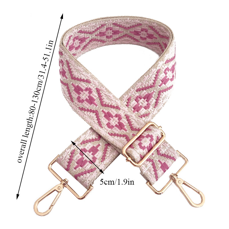 Žakarda sieviešu rokassomu siksna plata plecu somas siksnas nomaiņa somas siksnas piederums Regulējama josta somām 130cm somas rokturi