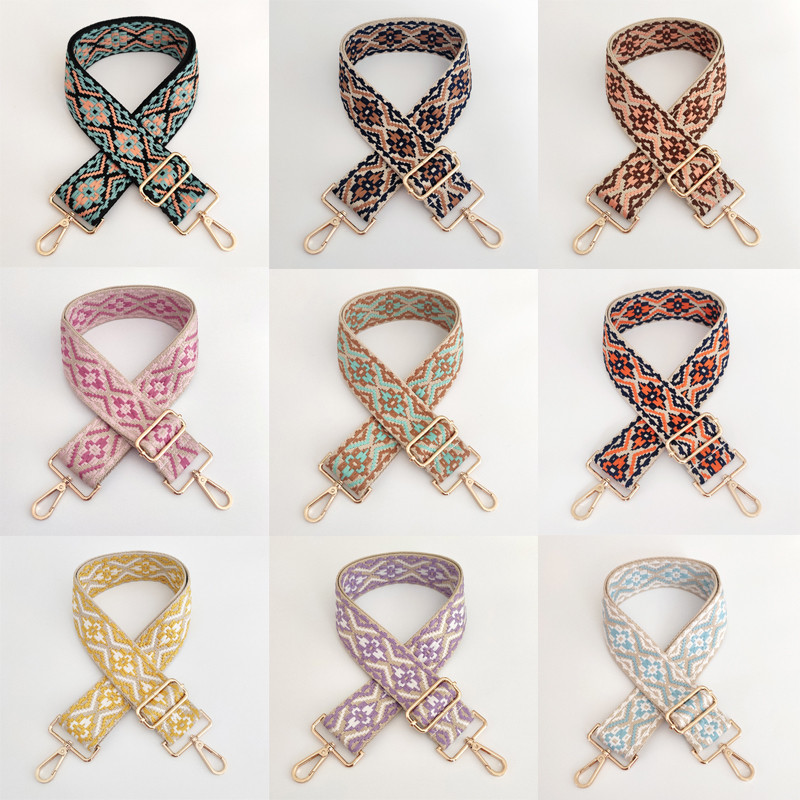 Žakarda sieviešu rokassomu siksna plata plecu somas siksnas nomaiņa somas siksnas piederums Regulējama josta somām 130cm somas rokturi