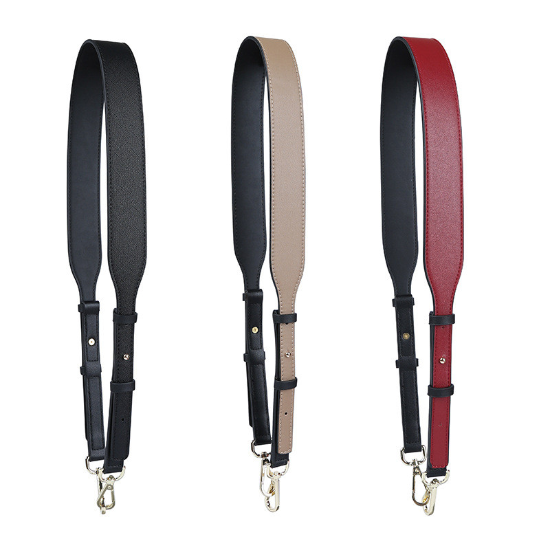 Običan uzorak, široka naramenica, podesiva zelena, crvena, plava naramenica za torbu, dvostrana jednobojna modna ženska remena, ručke za torbe