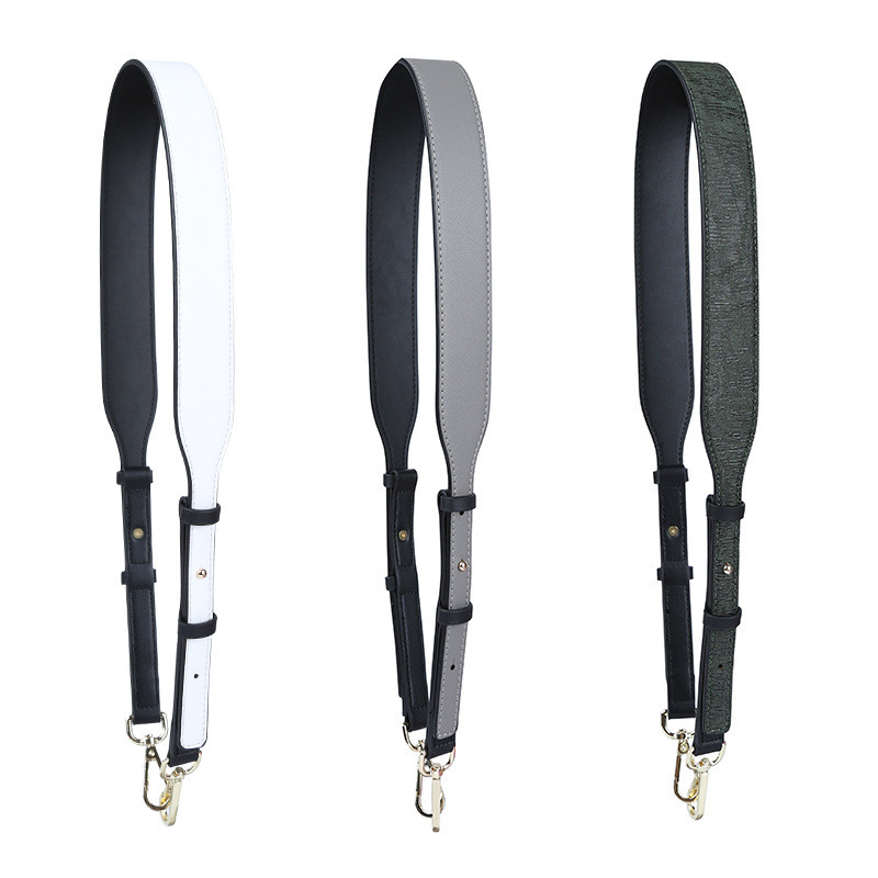 Običan uzorak, široka naramenica, podesiva zelena, crvena, plava naramenica za torbu, dvostrana jednobojna modna ženska remena, ručke za torbe