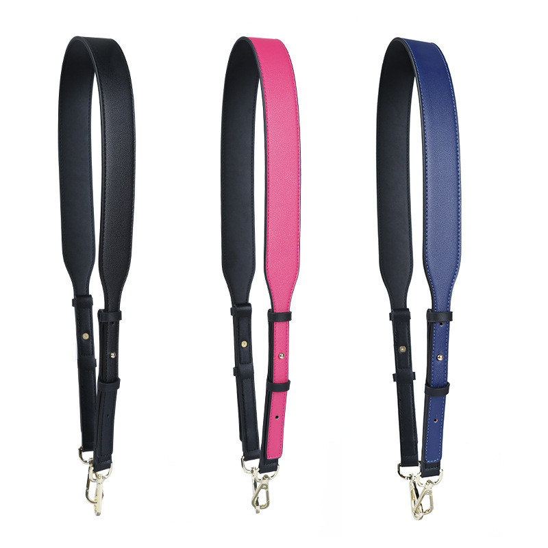 Običan uzorak, široka naramenica, podesiva zelena, crvena, plava naramenica za torbu, dvostrana jednobojna modna ženska remena, ručke za torbe