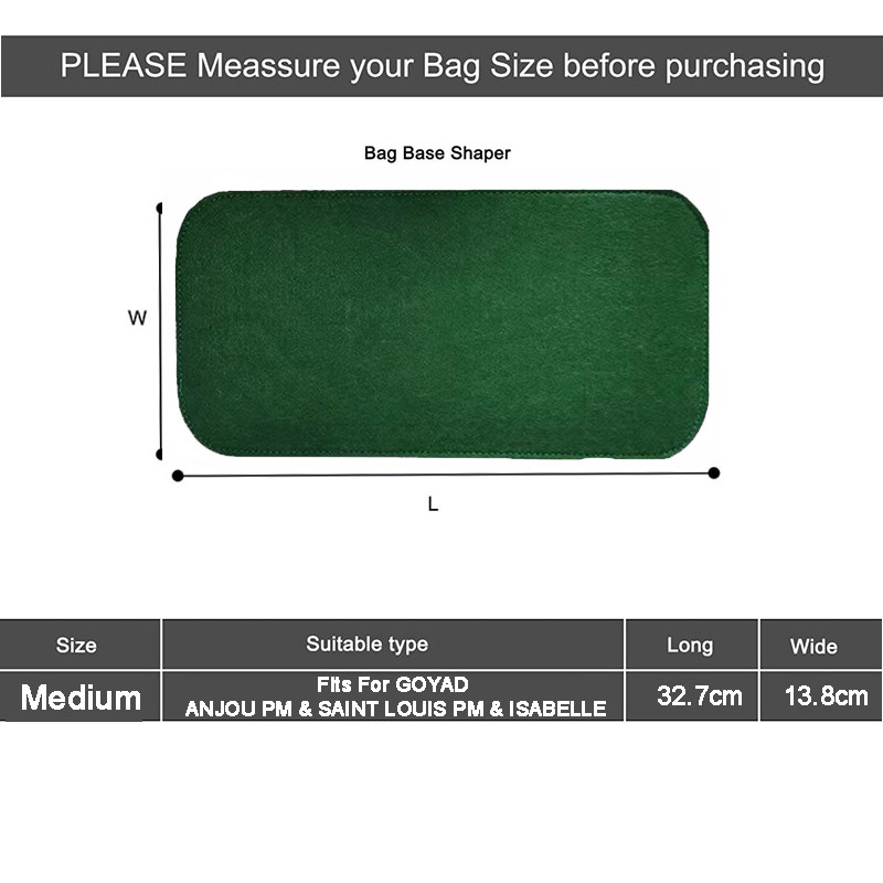 EverToner Felt Shaper Shaper Εφαρμογή για Goyard ANJOU PM & SAINT LOUIS PM & ISABELLE Felt Base Shaper Loxury Bag Shaper