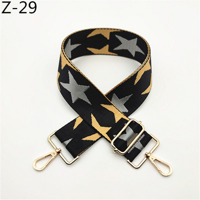 Színes Star széles váll, kereszttestű táskapánt, állítható női kézitáskához O táskaöv barkácstáskákhoz Övek Tartozékok táskákhoz