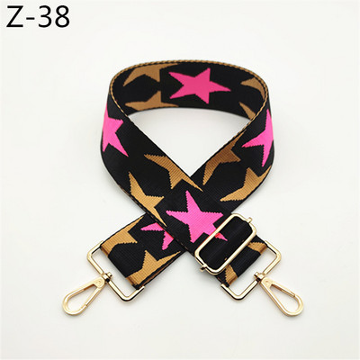 Színes Star széles váll, kereszttestű táskapánt, állítható női kézitáskához O táskaöv barkácstáskákhoz Övek Tartozékok táskákhoz