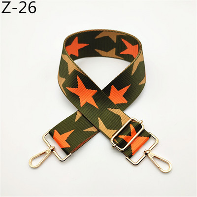 Színes Star széles váll, kereszttestű táskapánt, állítható női kézitáskához O táskaöv barkácstáskákhoz Övek Tartozékok táskákhoz