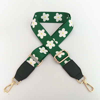 Plecu siksna somas rokturiem Crossbody Krāsaini ziedi Maks Josta Somas nomaiņa Auduma siksna Regulējamas dekoratīvas siksnas