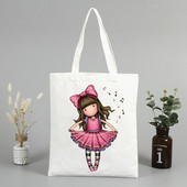 Santoro Gorjuss bevásárlótáska Bolsas De Tela Élelmiszerbolt Bevásárló Juta táska Pamuttáska Jute Sacola Reciclaje