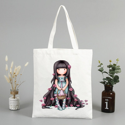 Santoro Gorjuss bevásárlótáska Bolsas De Tela Élelmiszerbolt Bevásárló Juta táska Pamuttáska Jute Sacola Reciclaje