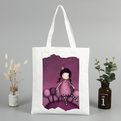 Santoro Gorjuss bevásárlótáska Bolsas De Tela Élelmiszerbolt Bevásárló Juta táska Pamuttáska Jute Sacola Reciclaje