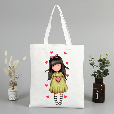 Santoro Gorjuss bevásárlótáska Bolsas De Tela Élelmiszerbolt Bevásárló Juta táska Pamuttáska Jute Sacola Reciclaje