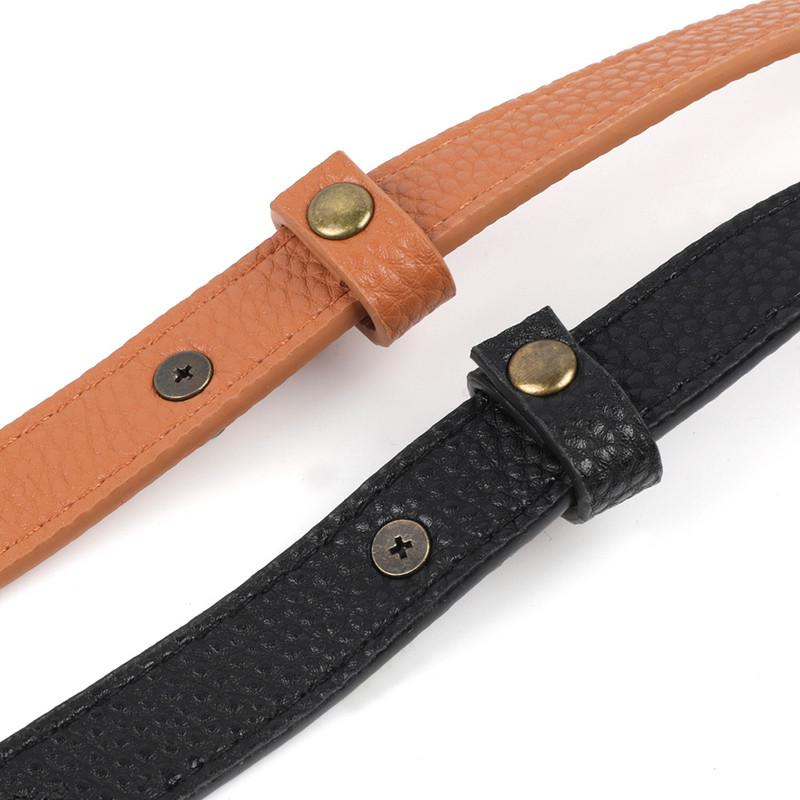 Vintage torba s dva kraja, remen za remen za prilagodbu DIY Smeđa crna ručna torba Bucket Bag Dodaci Liči uzorak Kožna ručka