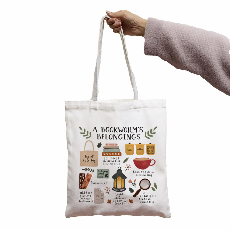 SOMA Grāmatu tārpa mantas Deguns Grāmata Drukāt Forša sieviešu pircēju soma Balta sieviešu modes pircēju plecu somas soma, Drop Ship