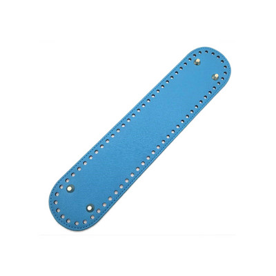 Moodne ovaalne pikk põhi kootud koti jaoks PU-nahast asenduskoti tarvikud Käsitsi valmistatud põhi DIY heegeldatud koti põhi 32 cm*7 cm