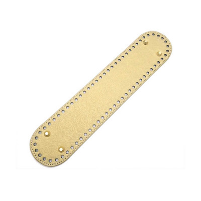 Moodne ovaalne pikk põhi kootud koti jaoks PU-nahast asenduskoti tarvikud Käsitsi valmistatud põhi DIY heegeldatud koti põhi 32 cm*7 cm