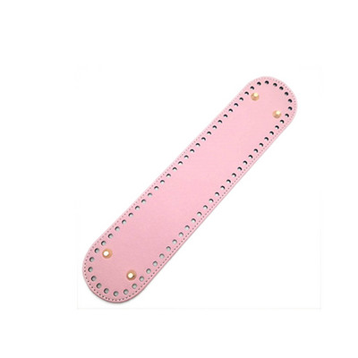 Moodne ovaalne pikk põhi kootud koti jaoks PU-nahast asenduskoti tarvikud Käsitsi valmistatud põhi DIY heegeldatud koti põhi 32 cm*7 cm