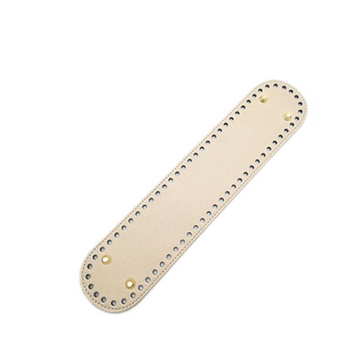 Moodne ovaalne pikk põhi kootud koti jaoks PU-nahast asenduskoti tarvikud Käsitsi valmistatud põhi DIY heegeldatud koti põhi 32 cm*7 cm